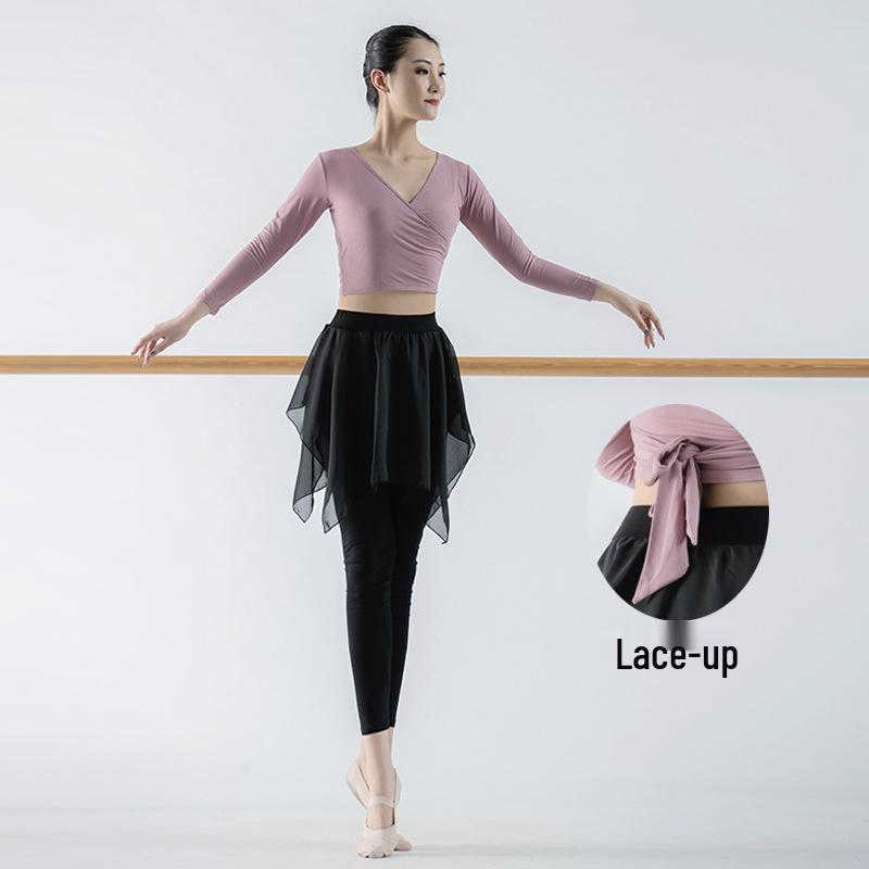 Women's Modern Dance Practice Suit - Adult Dance Costume with Skirt and Pants