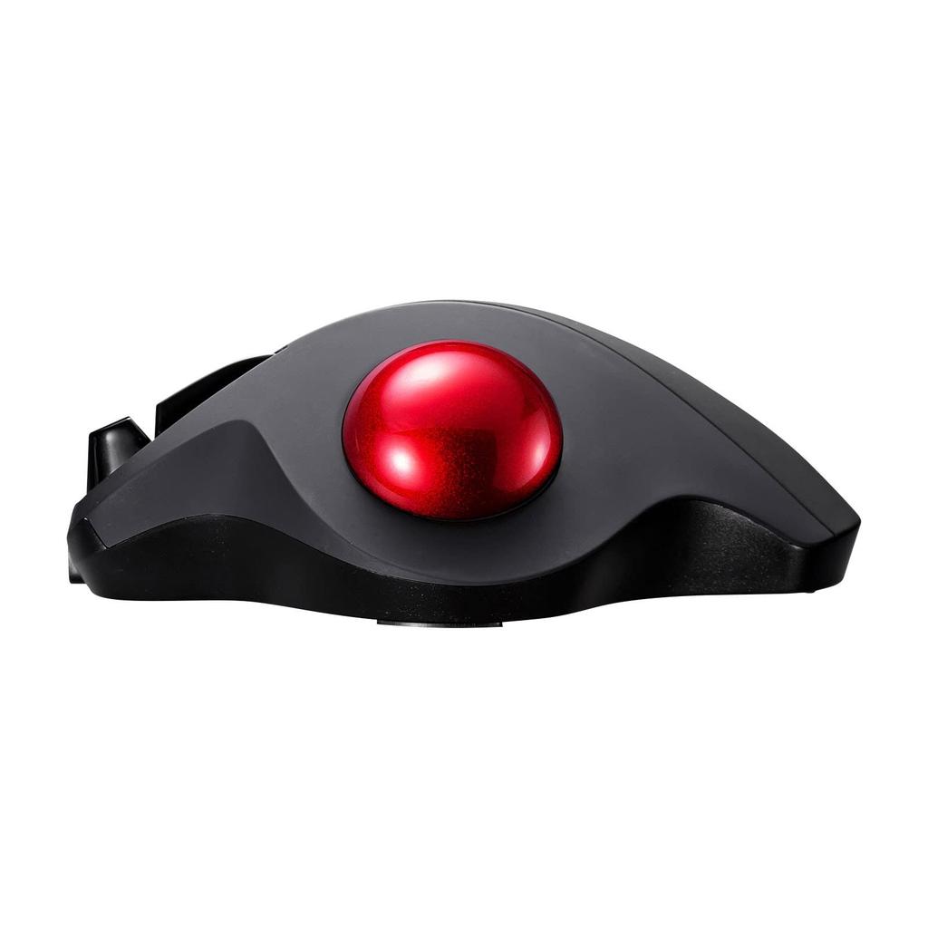 Sanwa Supply Wireless Trackball (Silent, 5 Buttons, Thumb Operation) MA-WTB185BK