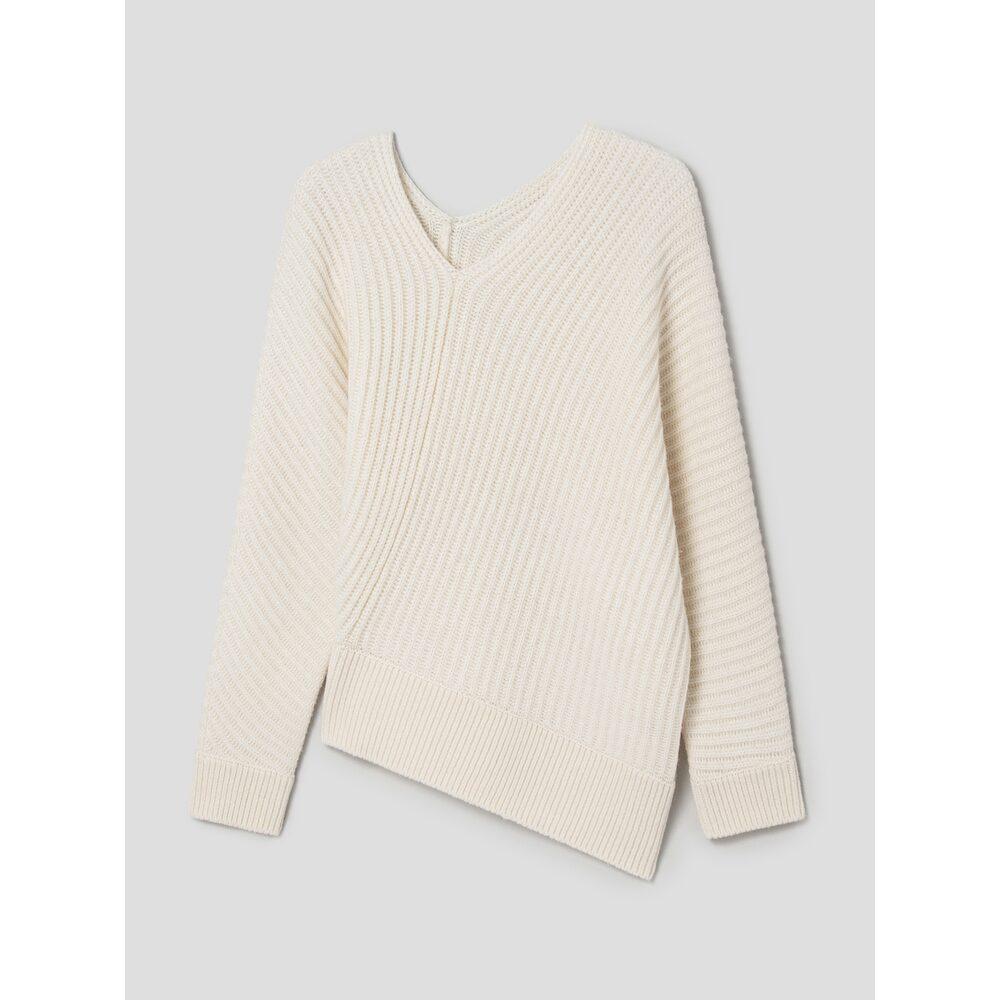 Anggae Paddies Asymmetric Pullover Ivory