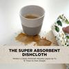 6PCS Flowers Print Swedish Dishcloths Eco-Friendly Kitchen Rags Absorbent Dish Towels Reusable Washable Cleaning Cloth