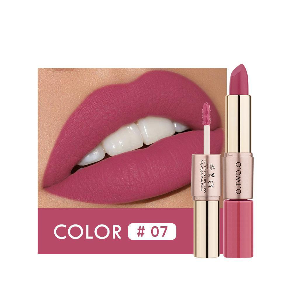 2 In 1 Matte and Mist Lipstick with Double Heads for Lip Gloss and Lipstick Makeup