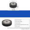1Pcs M2 45# Steel Cylindrical Spur Gear 10T-25T Tooth Quench Hardened Anti-Wear Pinion 8/10mm Bore Process Hole Pitch 6.28mm