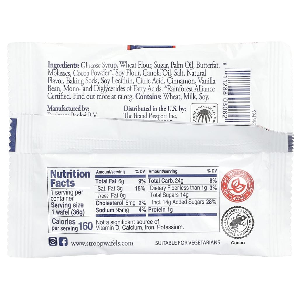 Daelmans, Stroopwafels, Chocolate, 24 waffles, 36g (1.27oz) each