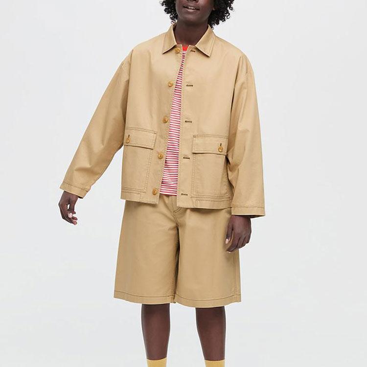 Uniqlo x MARNI Oversized Utility Jacket (Asia Sizing) Beige Unisex Streetwear 449587-31