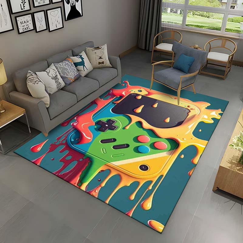 Retro Game Console Game Boy GBA Area Rug,Carpet Rug for Home Living Room Children Bedroom Sofa Doormat Decor,Non-slip Floor Mat