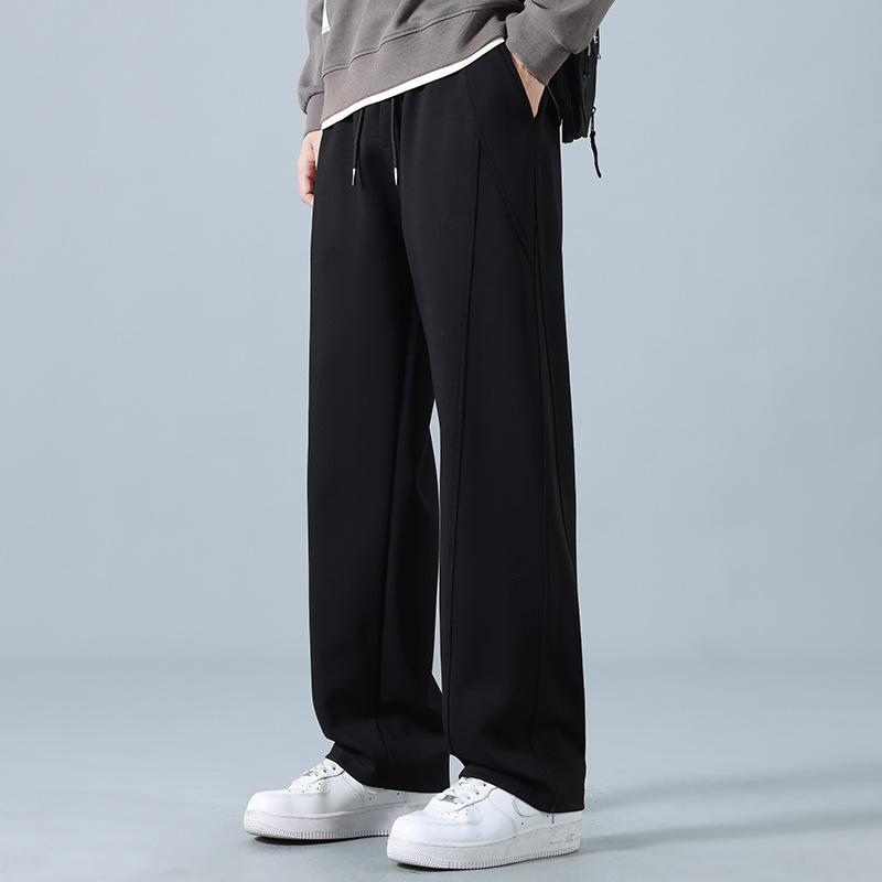 Men's youth casual pants spring and autumn new drape wide-leg pants sports loose and versatile men's pants trend