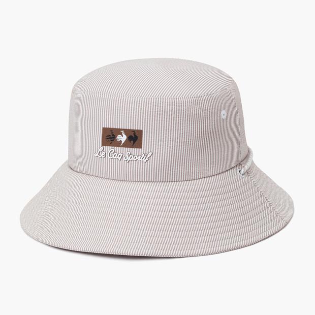 LECOQ GOLF Women'S Seersucker Bucket Hat _Bege Gr222Lcp41