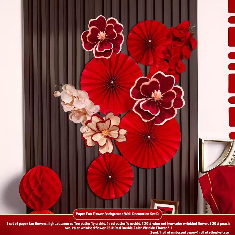1 Set Chinese New Year Decorations 2026 Chinese Wedding Ornament Lunar New Year Wall Accessories Year Of The Horse 2026 Decor