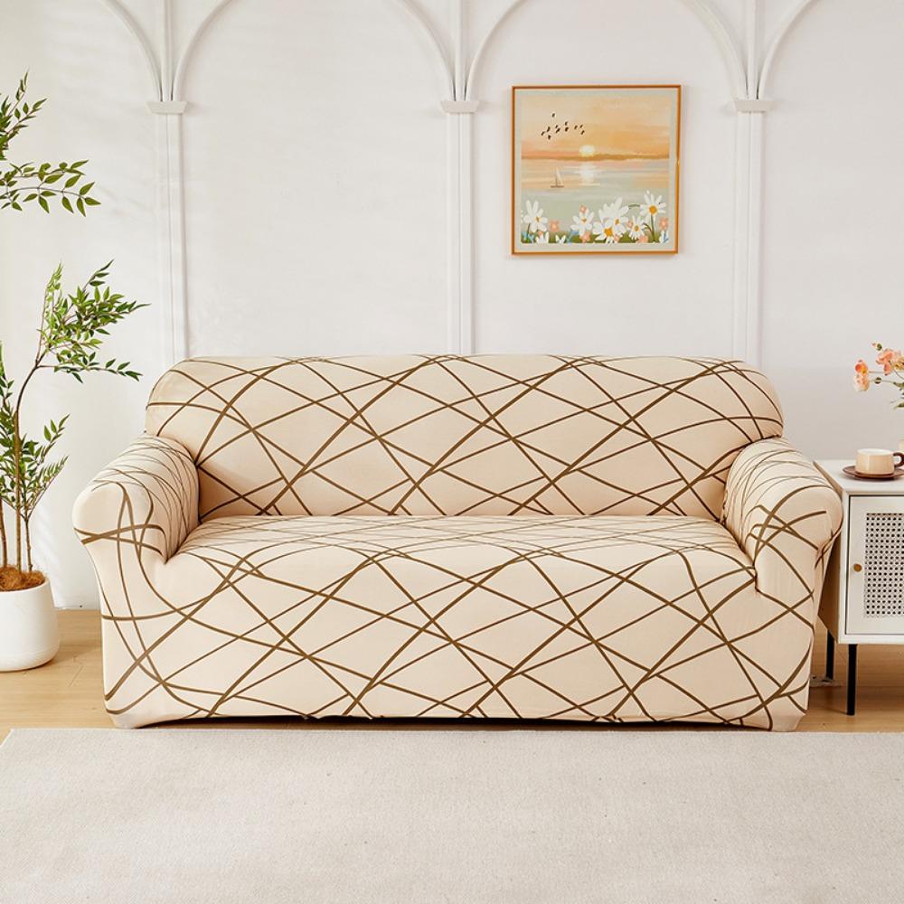 Elastic Printed Sofa Cover Universal Stretchable Slipcouch Protector Furniture Protector