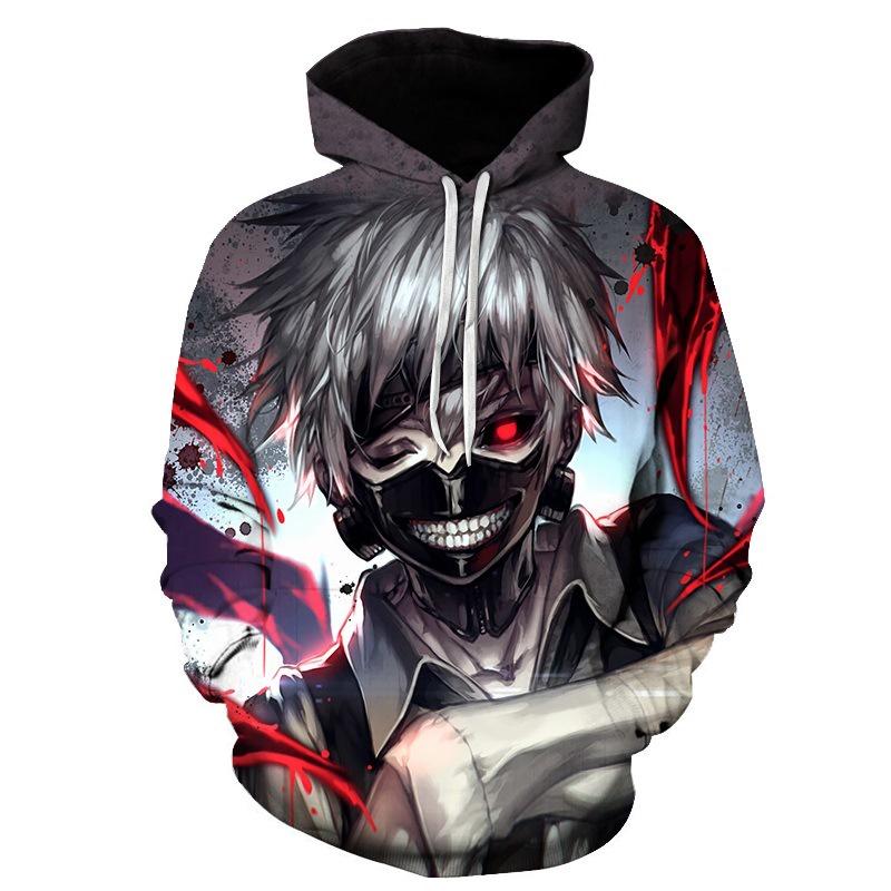 Brin Sweatshirt Unisex Tokyo Ghoul Cosplay Sweater Capuche Sweat Pullover Hoodie