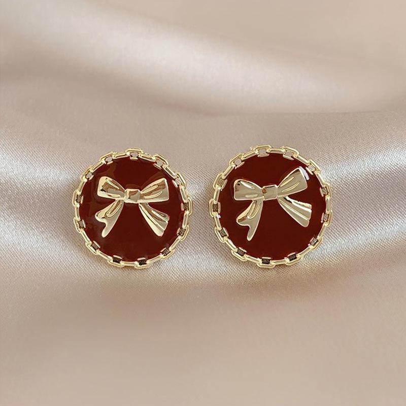 

Серебряные серьги-бантики S925: Ретро, Девичий, Дизайн Легкой Роскоши