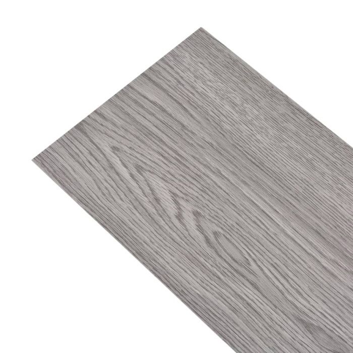 VidaXL Dalles de plancher PVC autoadhésif 5,02 m² 2 mm gris foncé 245176