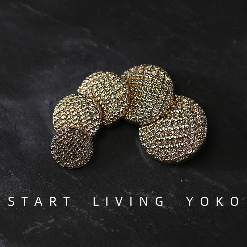 Large Suit Coat Blazer Sewing Buttons Metal Buckles Clothing Needlework Accessories Diy Crafts Supplies Round Alloy Button 6pcs