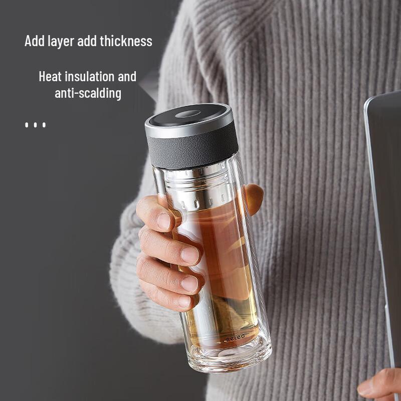 

RELEA Double-Layer Glass Cup