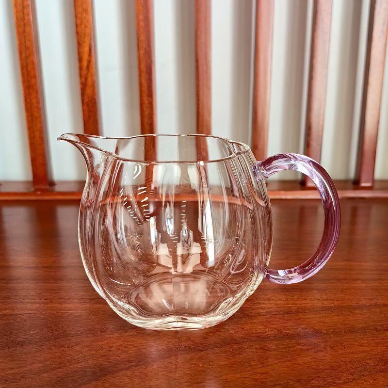 Shangqi Ribbed Glass Gongdao Bei Tea Pitcher