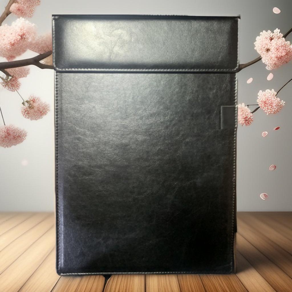 A4 Multifunction Room Measurement & Contract Folder: Leather Business Manager Clip with Custom Printing