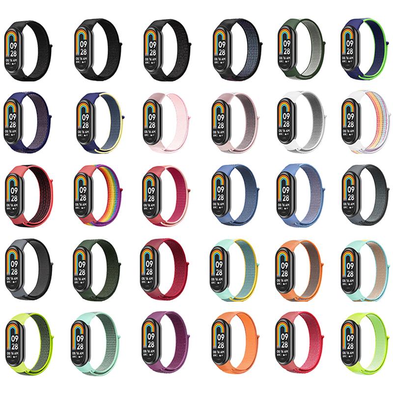 Nylon Loop for Mi Band 9 8 10 Bracelet SmartWatch Wristband Correa Replacement sport pulsera watchband xiaomi Miband9 NFC Strap