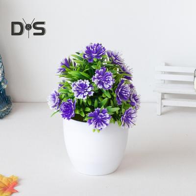 Ομορφαίνοντας Απομίμηση Λουλουδιών Όμορφα Κομψά Μπαλκόνι Μινιατούρες Ψεύτικα Φυτά σε Γλάστρα