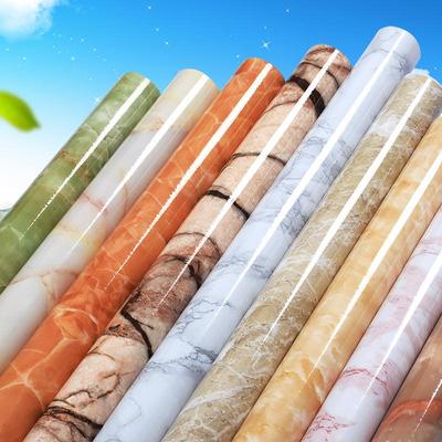 5 M Branco Pérola DIY Filme Decorativo PVC Autoadesivo Papel de Parede Adesivos de Renovação de Móveis Cozinha À Prova D 'Água Papel de Parede de Mármore à Prova de Óleo