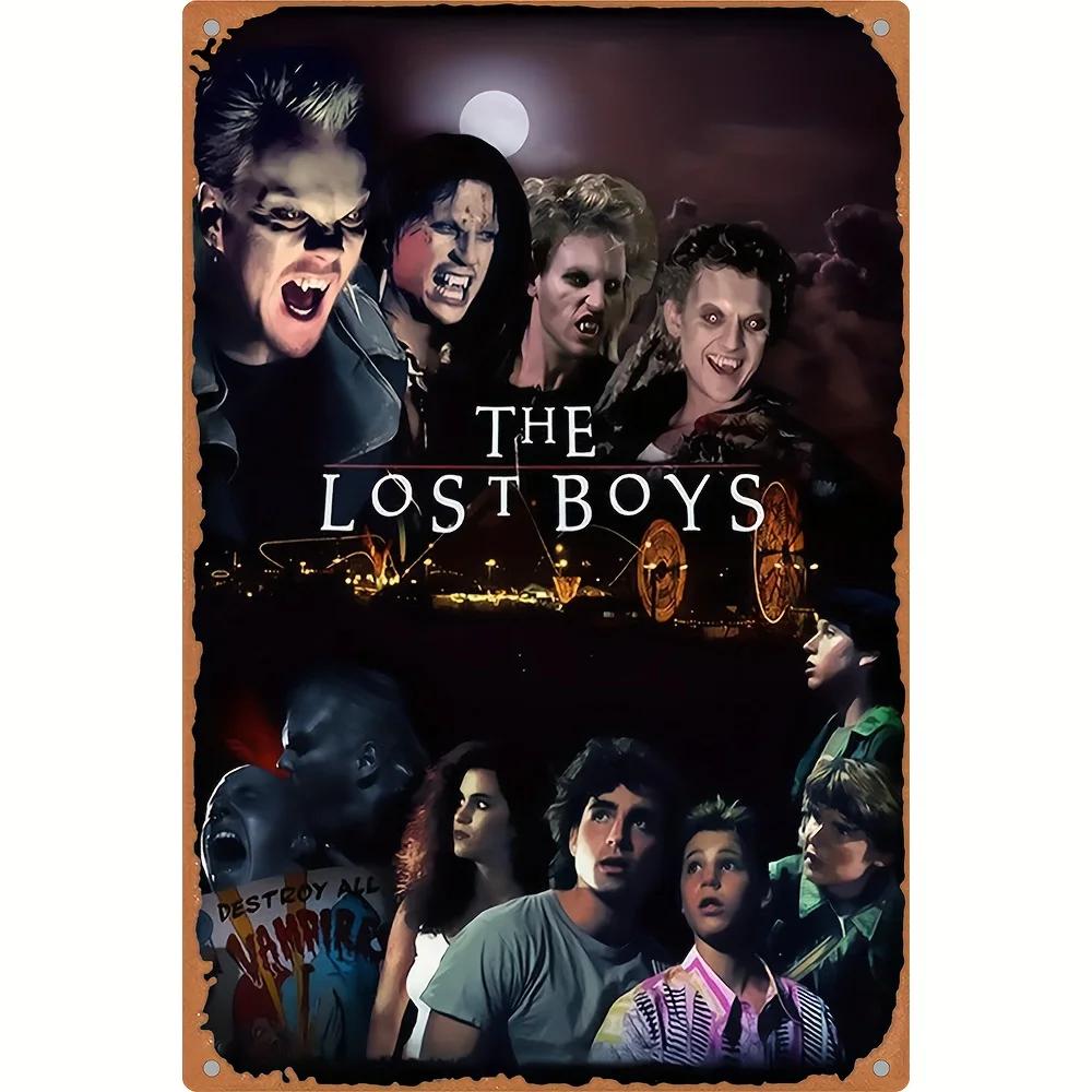 Retro Halloween Metal Sign Horror Movie Theme Shabby Iron Painting Tin Signs Wall Art Man Cave Film Theater Club Home Decoration