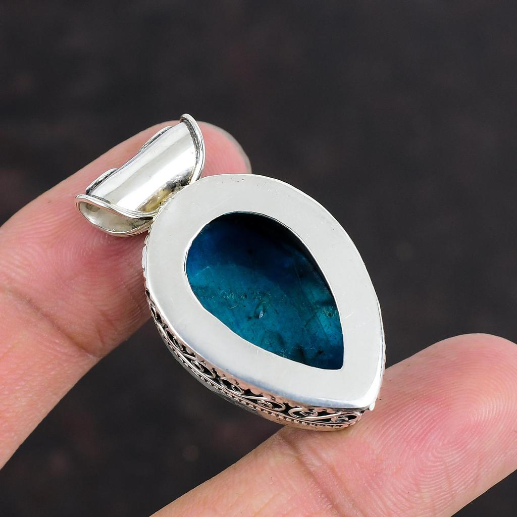 Pandantiv din labradorit neon flash, bijuterii lucrate manual cu pietre prețioase, pandantiv din argint 925, bijuterii unice, pandantiv delicat, bijuterii vintage pentru cadouri