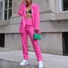 AutumnWomen's Fashion Elegant Long Sleeves Suit Straight-Leg Trousers Suit Already In Stock