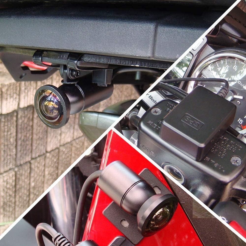 VSYSTO Motorcycle Dash Camera, Front and Rear Camera, Waterproof, S-ONY IMX307 Sensor, 170° Ultra