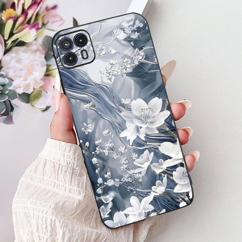 For Motorola Moto G50 Case XT2137-1 XT2137-2 Cover Cute Cat Flower Cartoon TPU Back Shell For Motorola Moto G50 5G XT2149-1 Capa