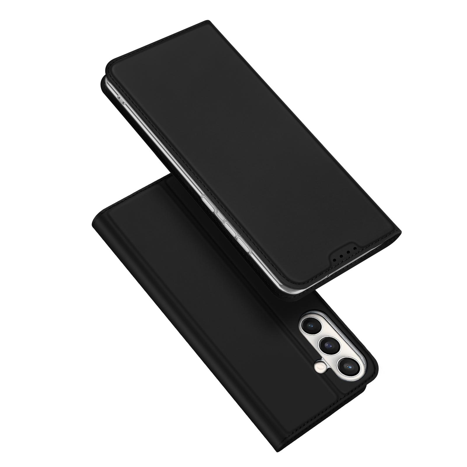 

For Samsung Galaxy S25 FE Case DUX DUCIS Skin Pro Series Leather Cover Card Holder Black