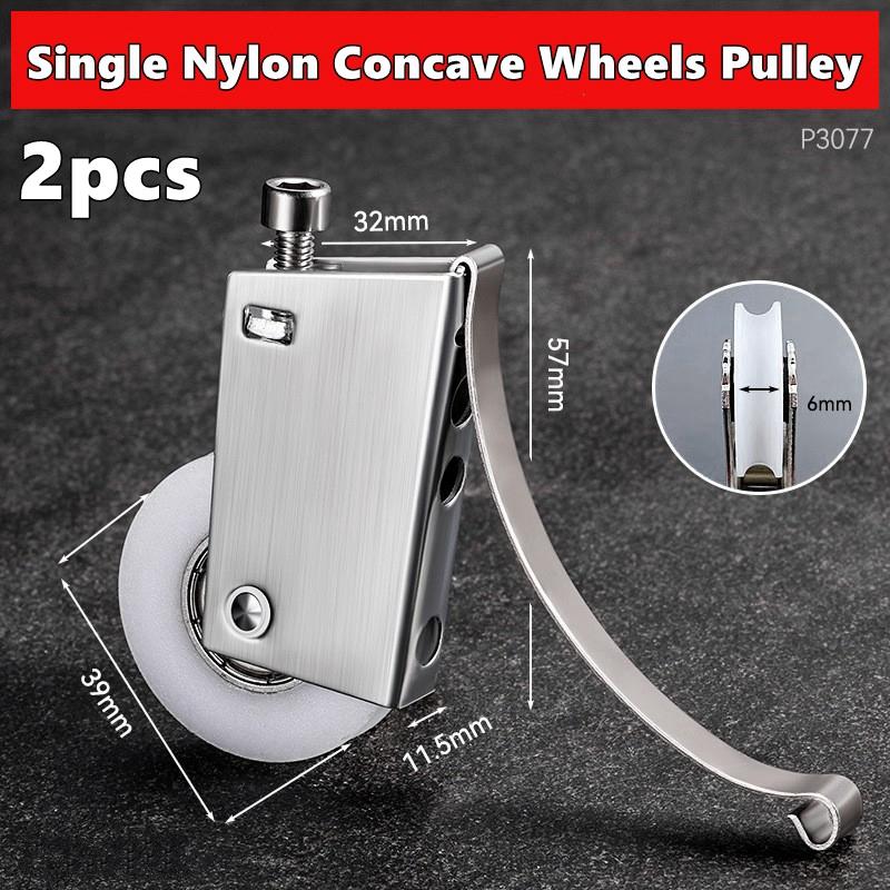 

2 шт. Ролики для раздвижной сетчатой двери, Нижний ролик с подшипником для раздвижной двери шкафа, Направляющая для двери кухни и ванной комнаты, Ролик с плавным скольжением