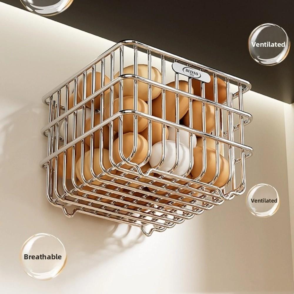 Hanging Kitchen Sundries Organizer 201 Stainless Steel Fruit Basket  Kitchen Supplies