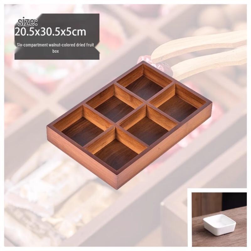 Bamboo Multi-Compartment Serving Tray