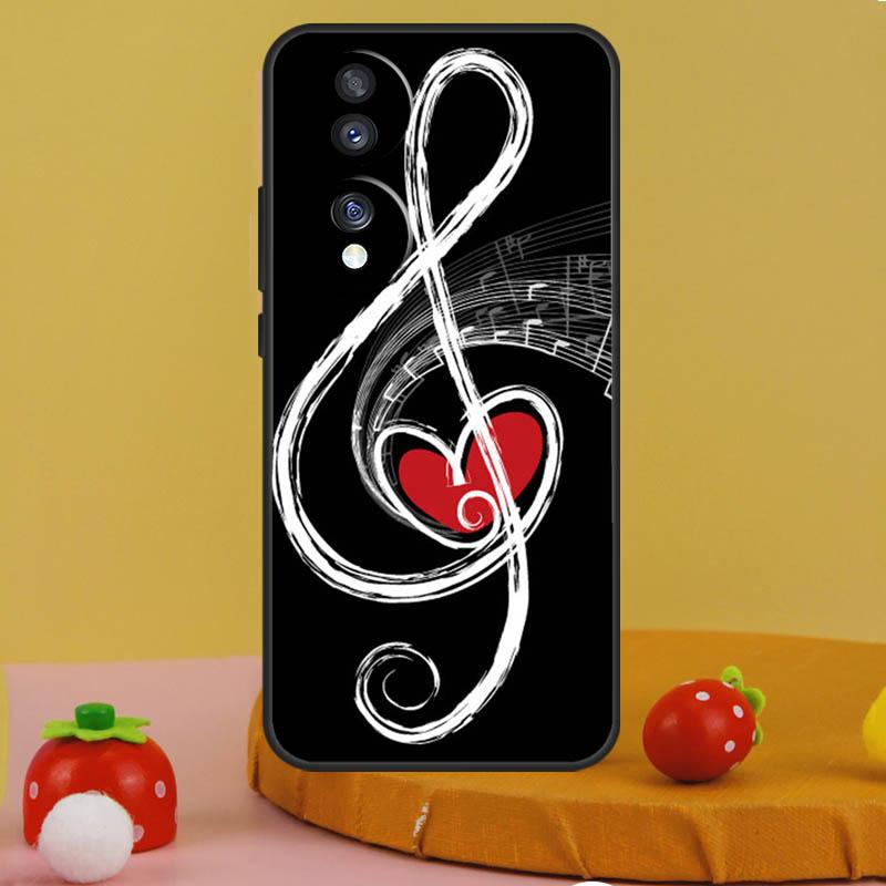 

Music Note Symbol Piano Case For Honor 200 Pro X9c X9a X8a X7a X6a X7 X8 X9 X8b X9b 50 70 90 Magic 6 5 Lite Cover Honor 200 Pro