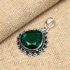 Chrome Diopside Gemstone Handmade 925 Sterling Silver Jewelry Pendant For Women
