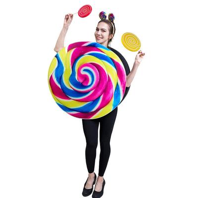 Costumes de sucettes amusants, tenues de spectacle de fête, adultes
