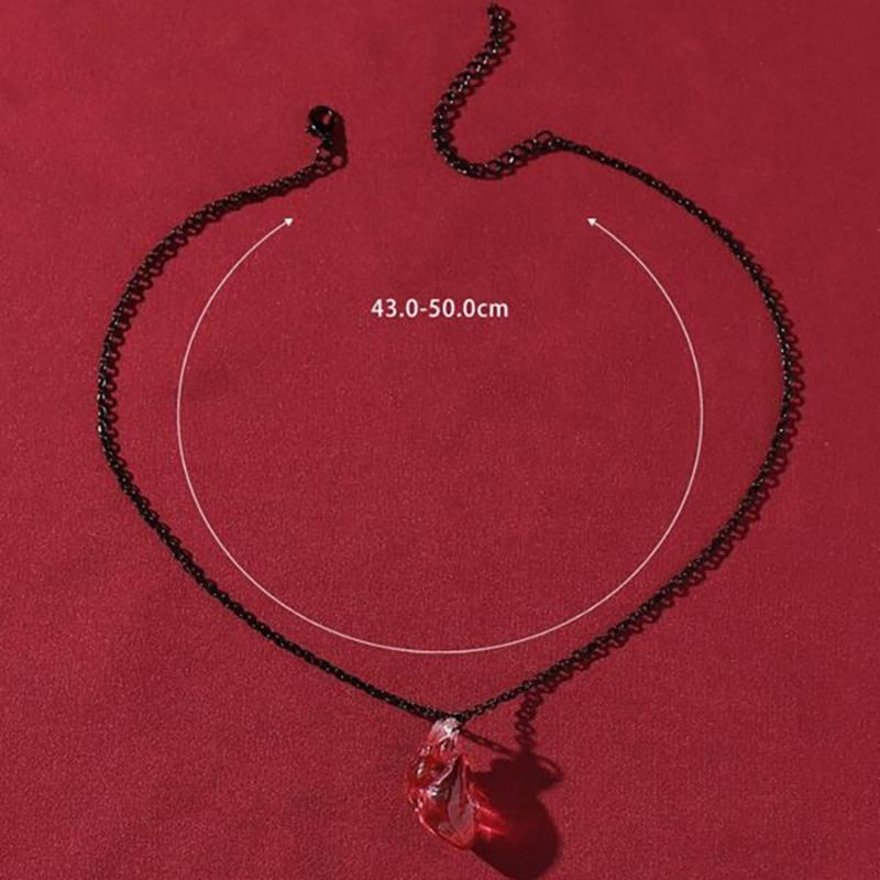 Funny Red Brain Pendant Necklace/Earings/Ring for Halloween Party Unique Heart Neckchain/Ear Drops Stylish Accessory