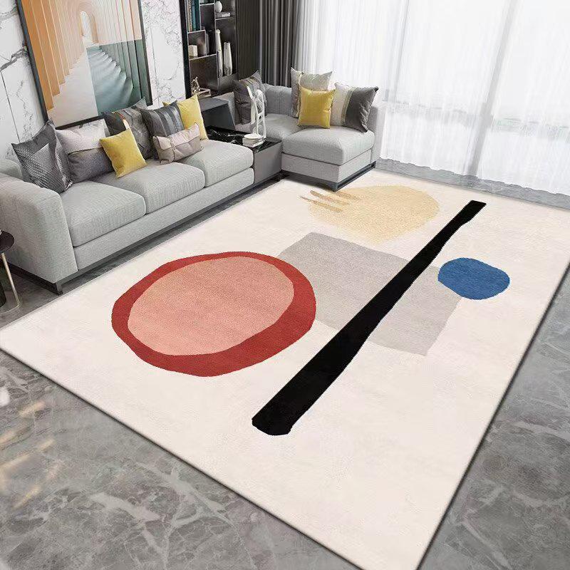 Nordic Winter Classic Imitation Cashmere Living Room Rug for Large Areas