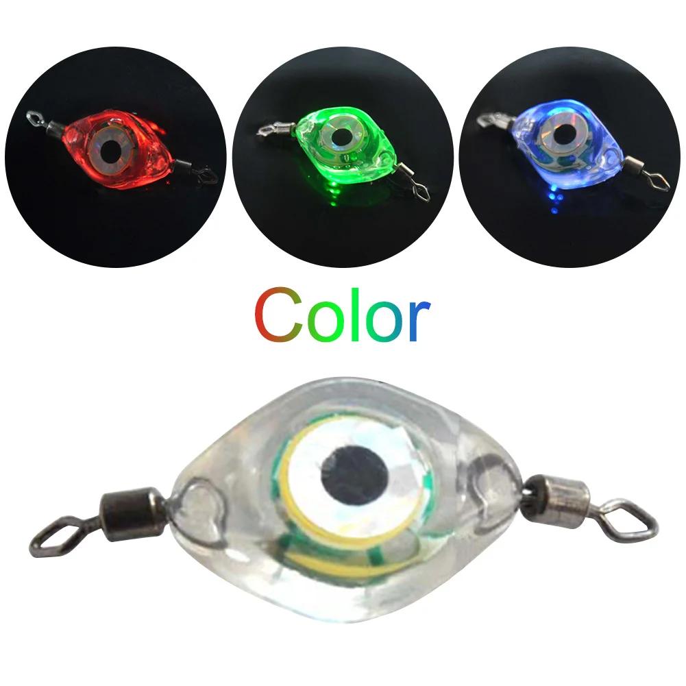 

1-4pcs Mini Fishing Lure Light LED Attracting Fish Light Underwater Eye Shape Fishing Squid Fishing Bait Luminous Lure 2pcs
