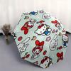 Hello Kitty,Friends Automatic Folding Umbrella-Simple 8-Rib Design, Bright Cartoon Pattern, Durable Iron Frame, Suitable For Travel, Outdoor