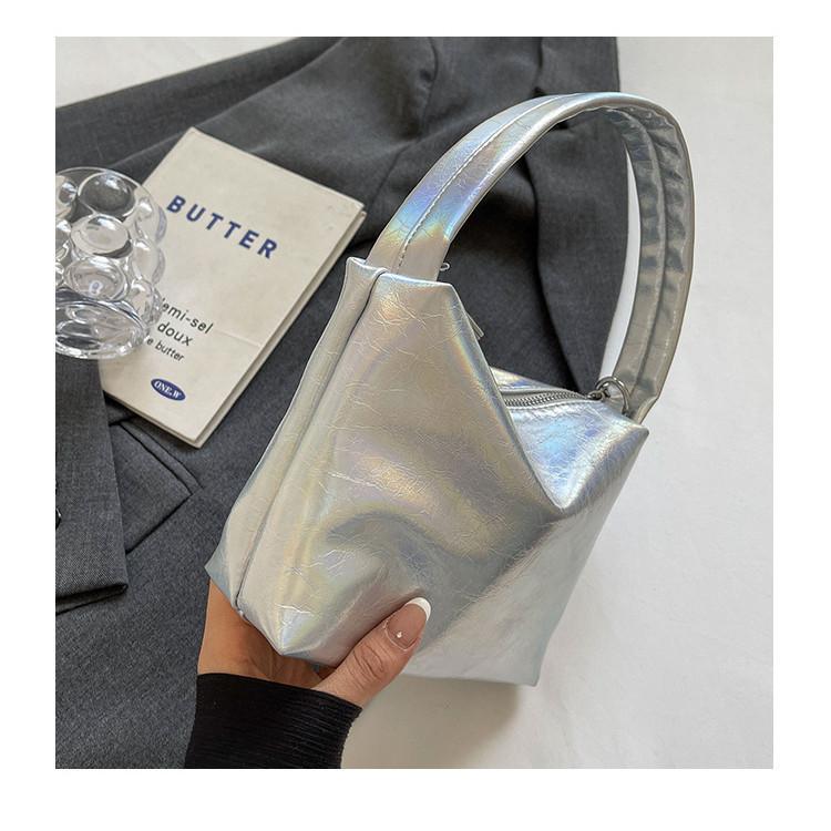 IELGY Женская универсальная серебряная сумка-мешок — фото 9