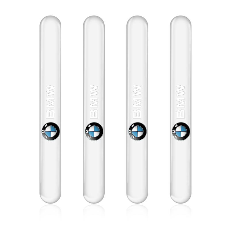 4PCS Transparent M LOGO Car Door Anti-collision Protector Bumper Strip Sticker For BMW X7 X3 X4 X5 X6 3 4 5 6 7 Series Z4 M M3 M5 M6 E38 E39 E46 E53