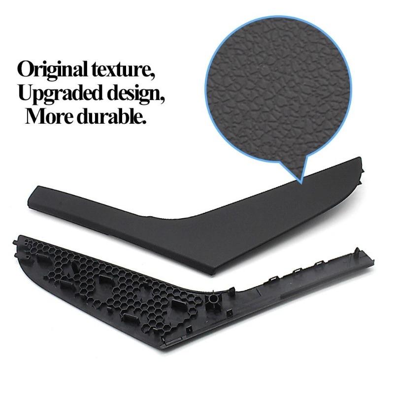 2-Doors Black Left and Right Interior Door Pull Handle Cover Panel Trim For VW Golf 6 GTI MK6 2009-2013 5K3868039A 5K3686040A