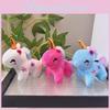 Whimsical Unicorn Plush Doll Keychain Colorful Cute Pony Plush Toy With Short Fur