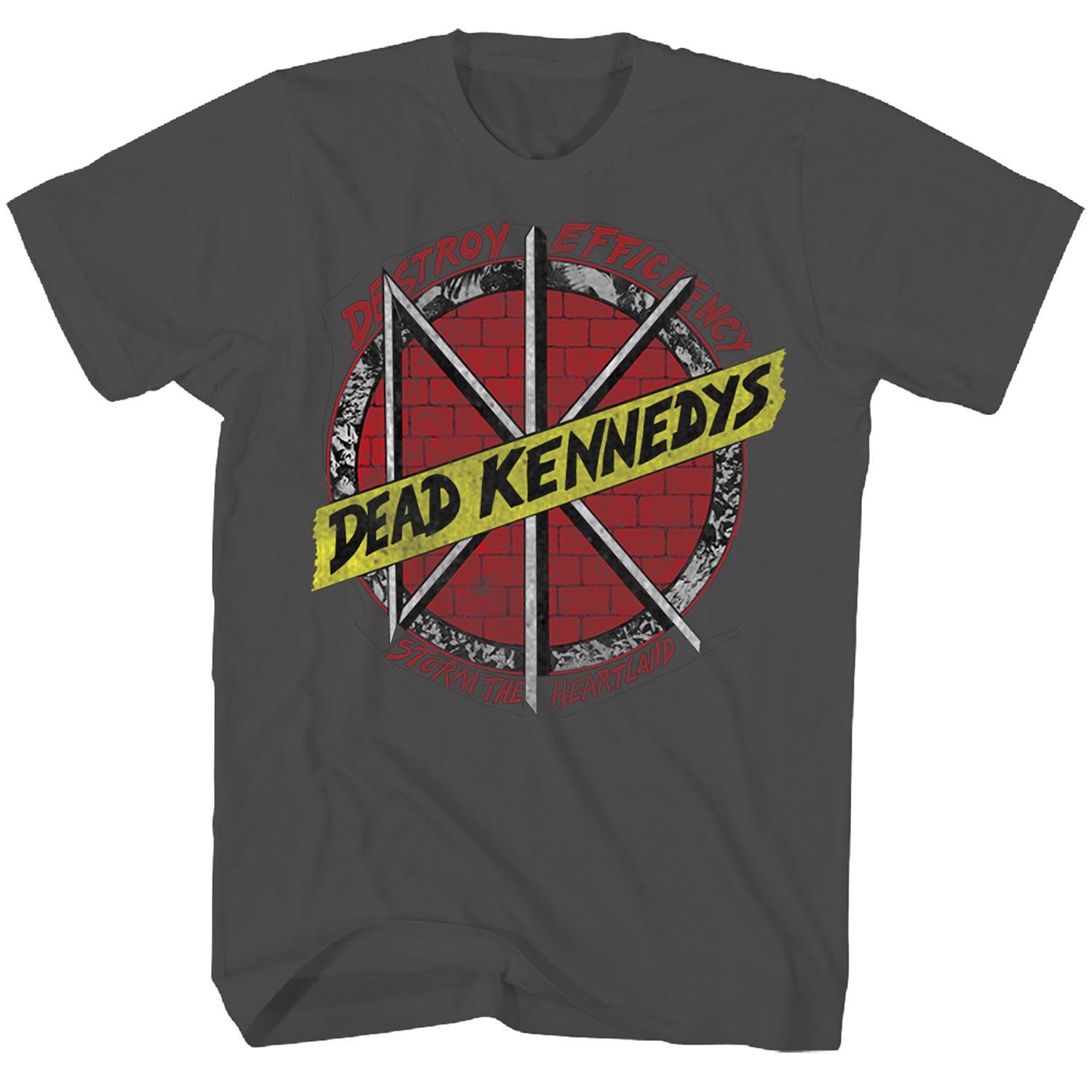 Men s Dead Kennedys Destroy Efficiency T-shirt XXX-Large Charcoal M