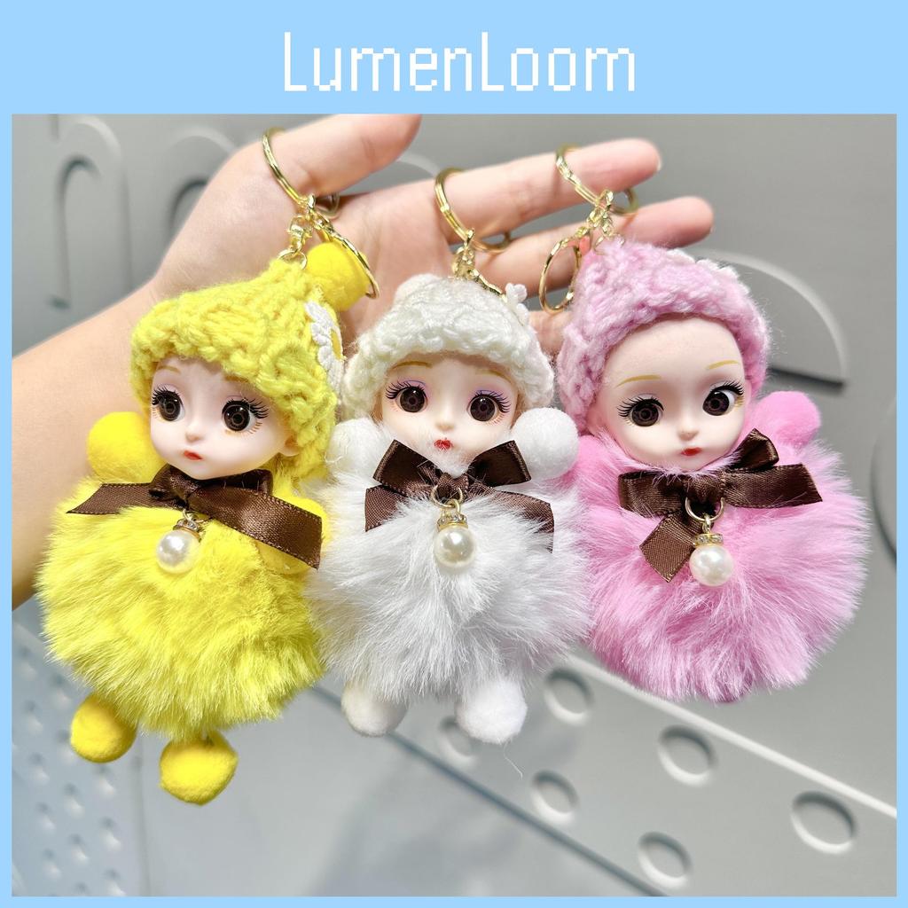 Charming Plush Big-eyed Doll Keychain For Lovely Bag Accessories And Gift Ideas