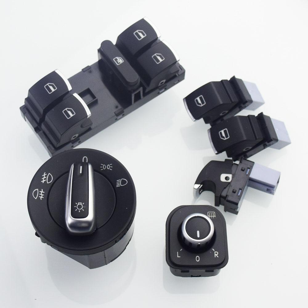 Chrome European Headlight Switch For VW Golf 5 6 GTI Mk5 Mk6 Jetta 5 6 Passat B6 Touran Tiguan for SEAT ALHAMBRA 5ND941431A