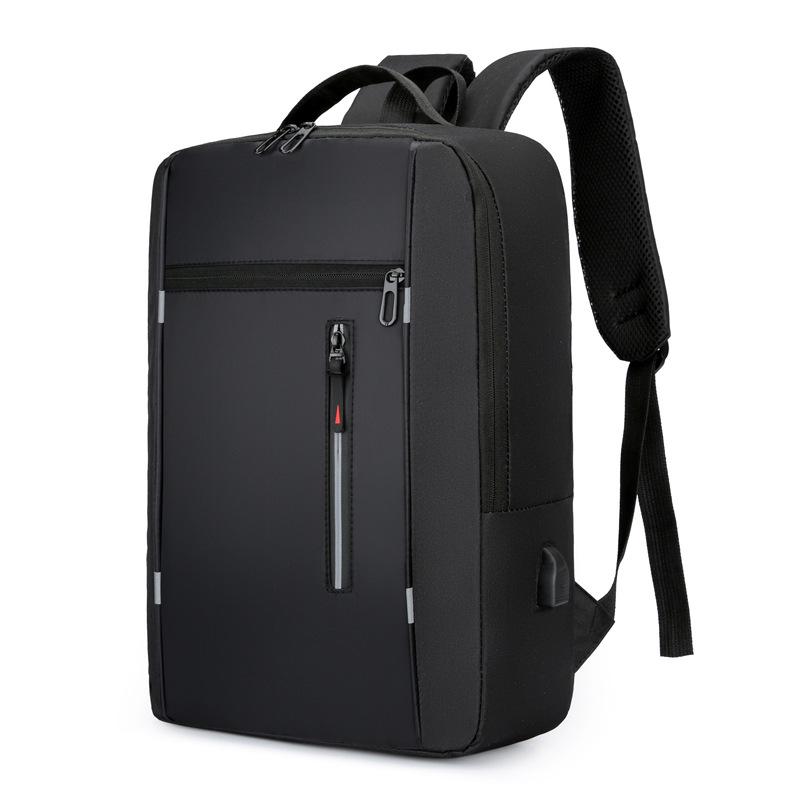 High-end Men's 15-inch Multifunctional Business Backpack with USB and Logo Printing Option