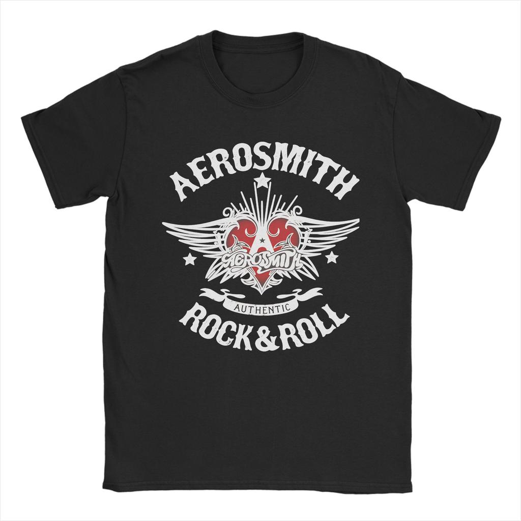 Aerosmith Tour TShirt Beach Cotton T Shirts For Mens Fashion Custom DIY Tshirt Short Sleeve Y2K Funny Tops