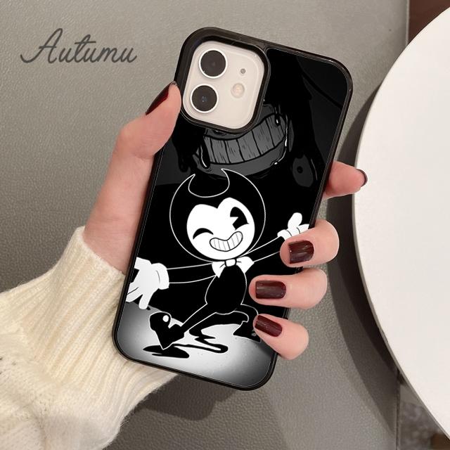 Horror Game Bendy Phone Case for iPhone 11 12 13 14 Pro Max Mini X XR XS SE 2020 6S 7 8 Plus Samsung Galaxy S21 S22 Cover Shell