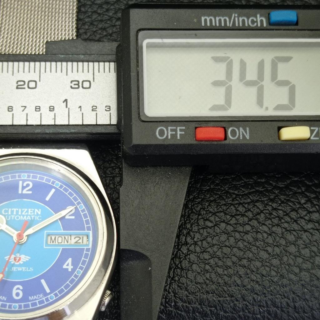 Citizen AUTOMATICKÉ 8200 VINTAGE JAPONSKÉ PÁNSKÉ HODINKY S MODRÝM CIFERNÍKEM a500258-2 R151b-a500258